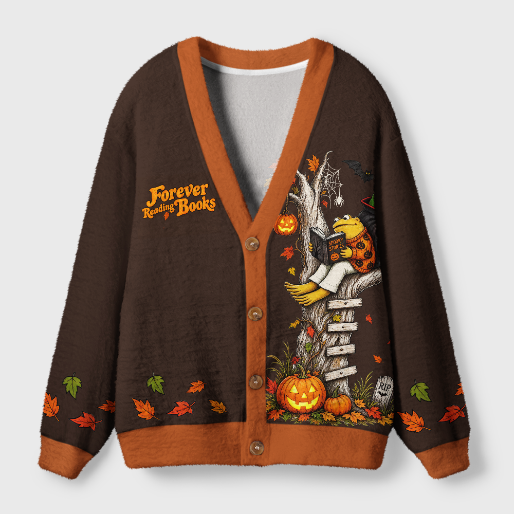 Pagewings Bookish Vibe Light Knit Unisex Cardigan Sweaters