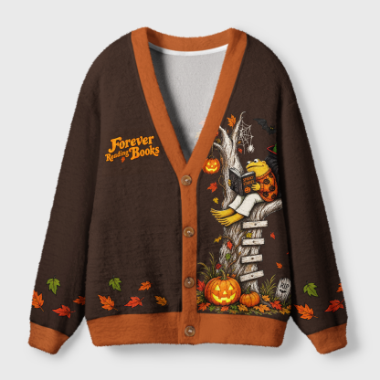 Pagewings Bookish Vibe Light Knit Unisex Cardigan Sweaters