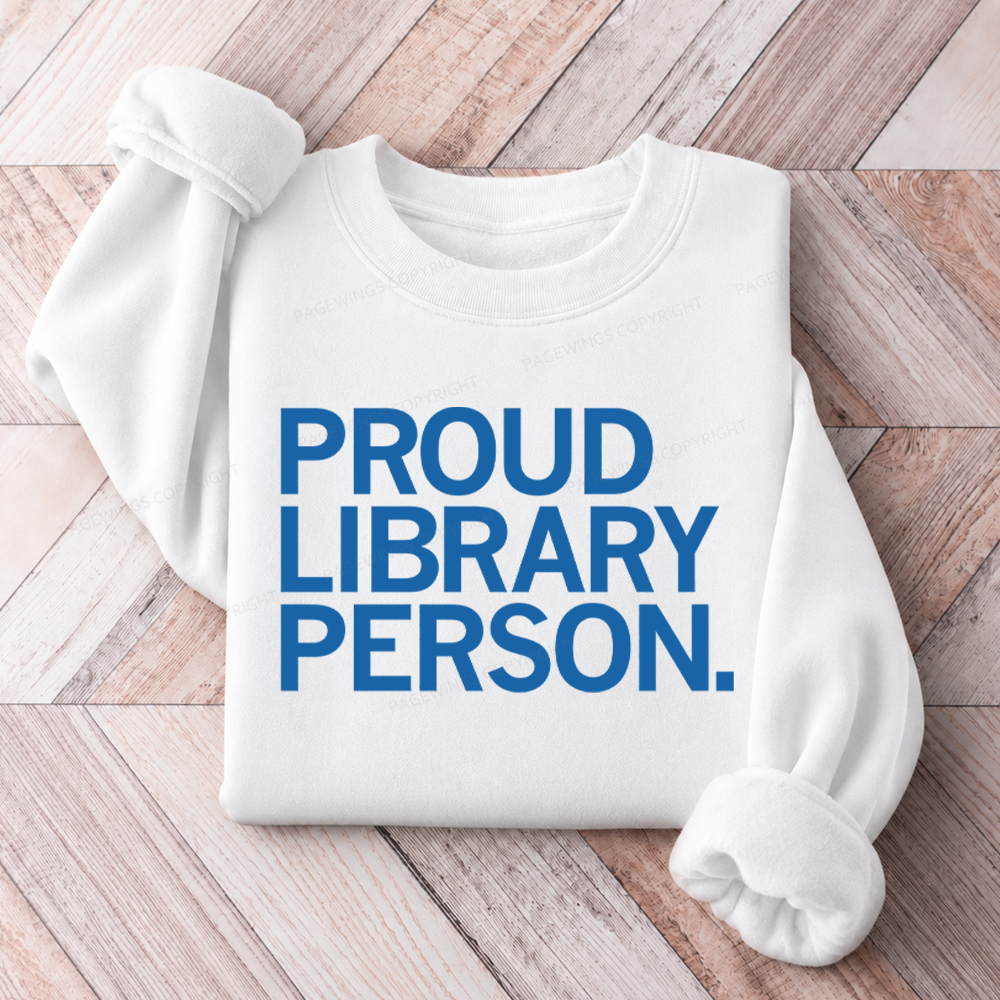 Pagewings Proud Library Person Fleece Crop Sweatshirt