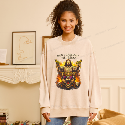 Pagewings Sci‑Fi Nerd Unisex Washed Sweatshirt