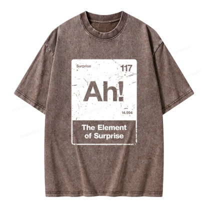 Pagewings The Element Of Surprise Unisex Washed T-shirt