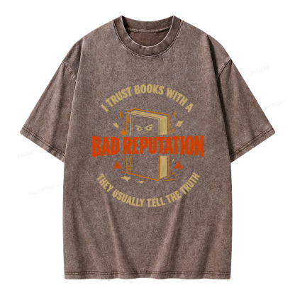 Pagewings Banned Book Unisex Washed T-shirt