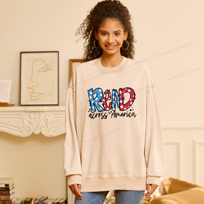 Pagewings Read Across America Unisex Washed Sweatshirt