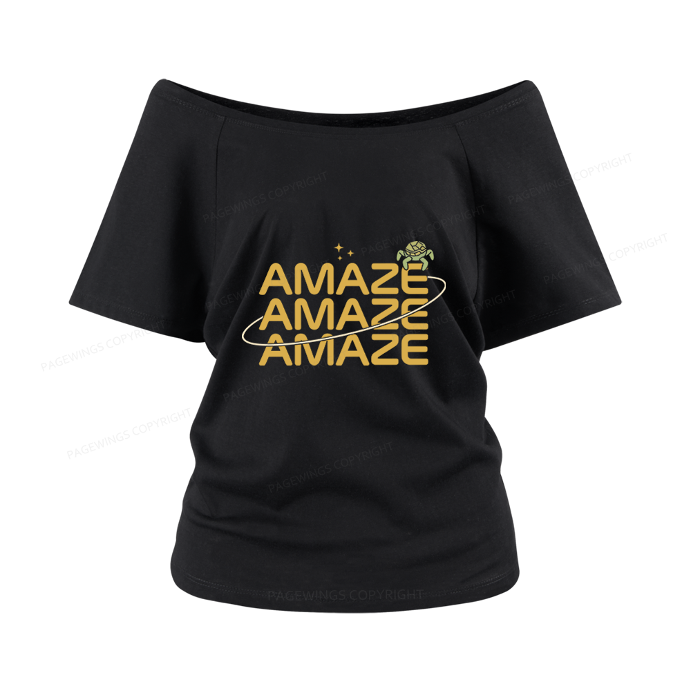 Pagewings Amaze Women Off Shoulder T-shirts