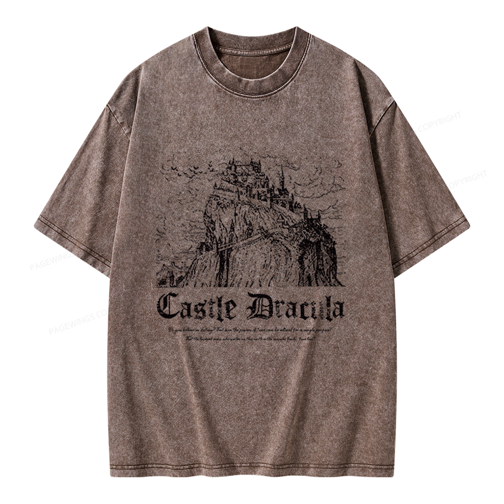 Pagewings Dark Romance Bookish Unisex Washed T-shirt