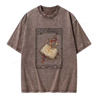 Pagewings The Forbidden Chapter Unisex Washed T-shirt