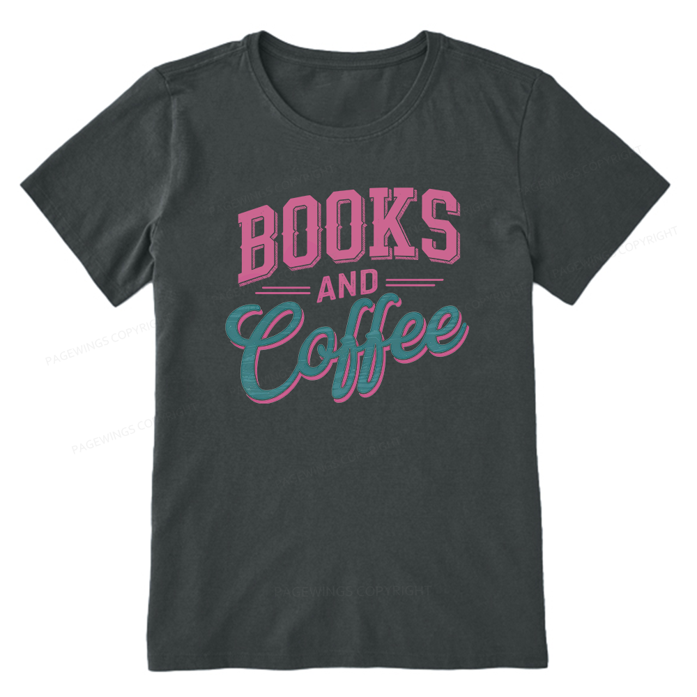 Pagewings Books And Coffee Unisex Classic T-shirt