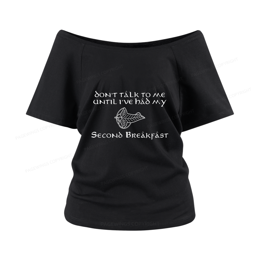 Pagewings Don't Talk To Me Women Off Shoulder T-shirts