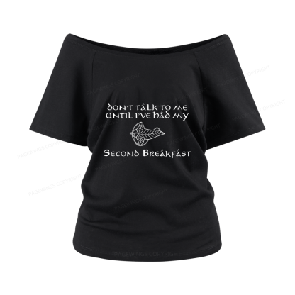Pagewings Don't Talk To Me Women Off Shoulder T-shirts