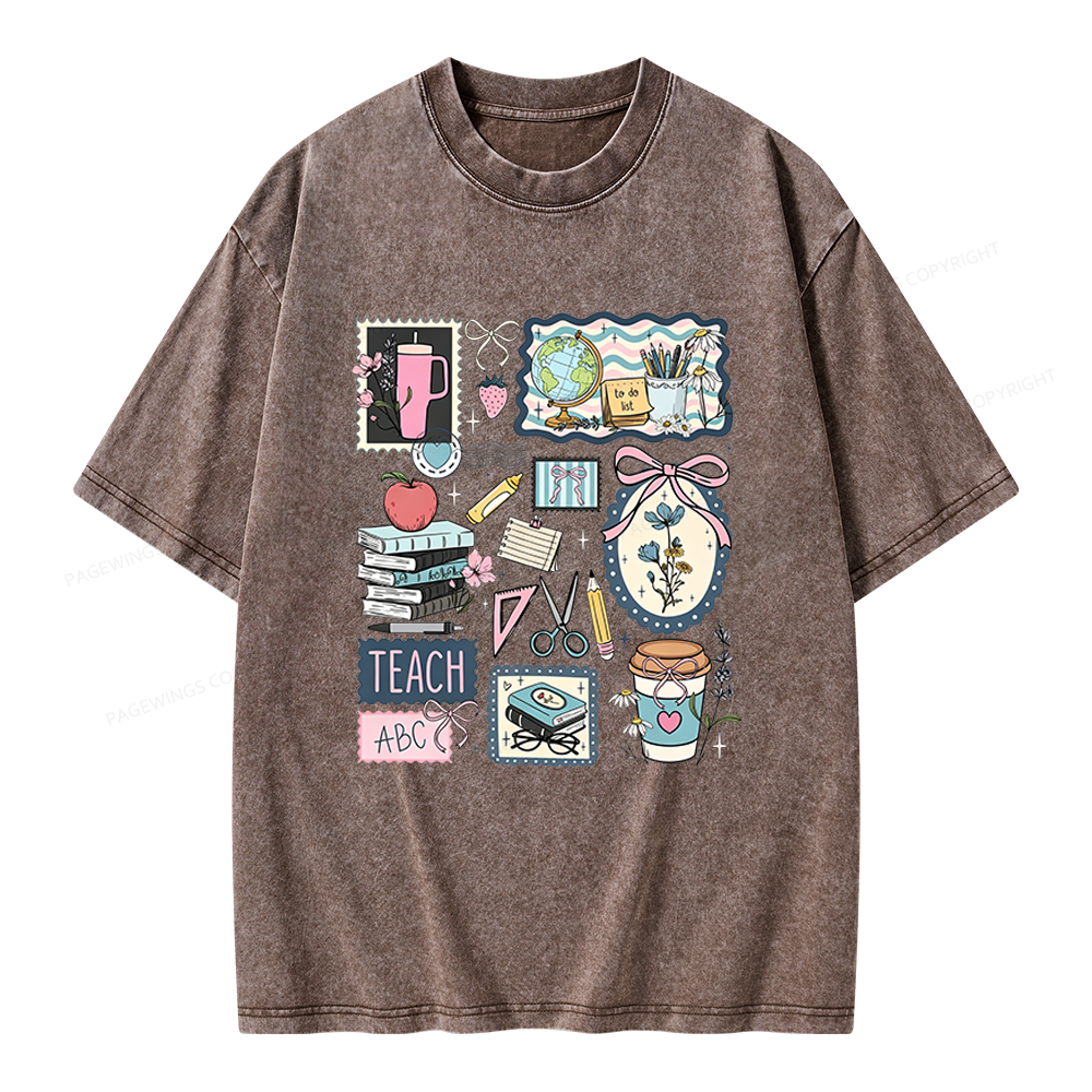 Pagewings Librarian Unisex Washed T-shirt