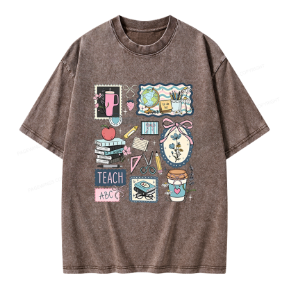 Pagewings Librarian Unisex Washed T-shirt