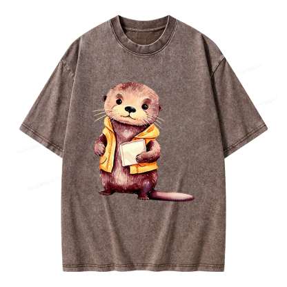 Pagewings Fantasy Books Lover Unisex Washed T-shirt