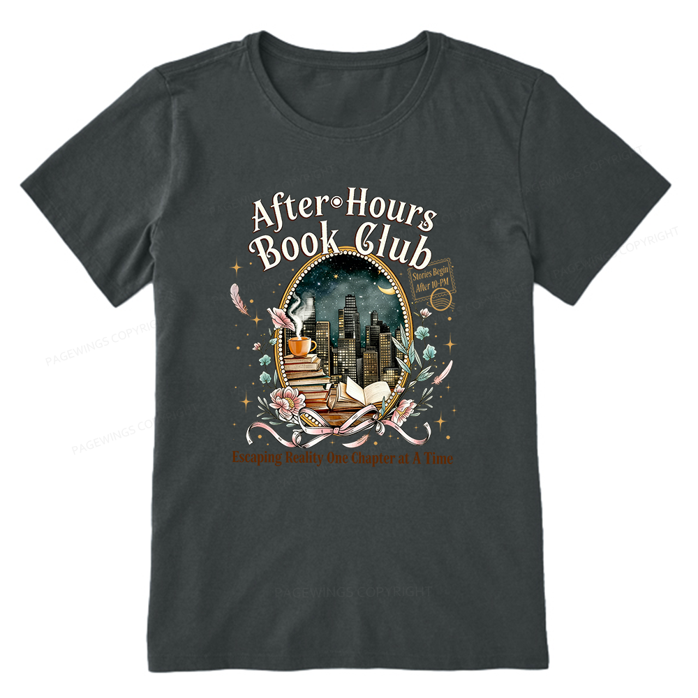 Pagewings After‑Hours Book Club Unisex Classic T-shirt