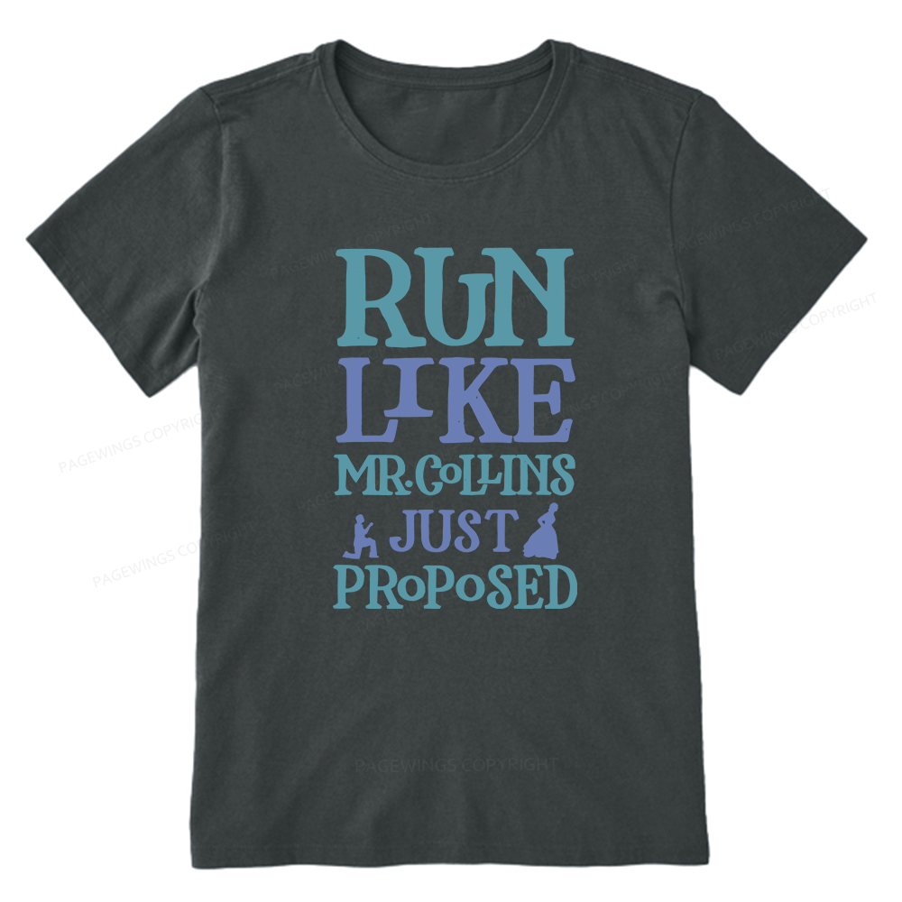 Pagewings Run Like Mr. Collins Unisex Classic T-shirt