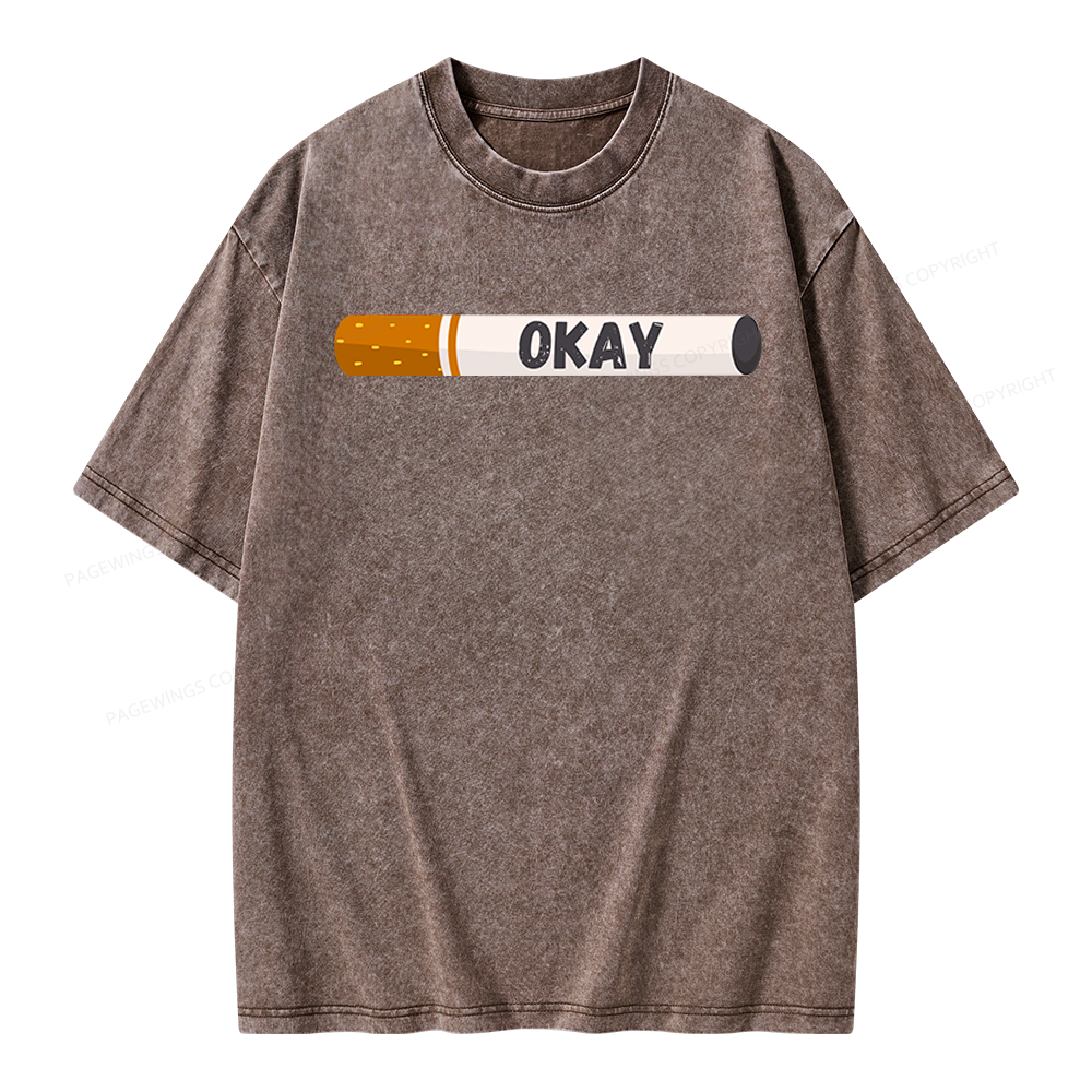 Pagewings Okay Unisex Washed T-shirt