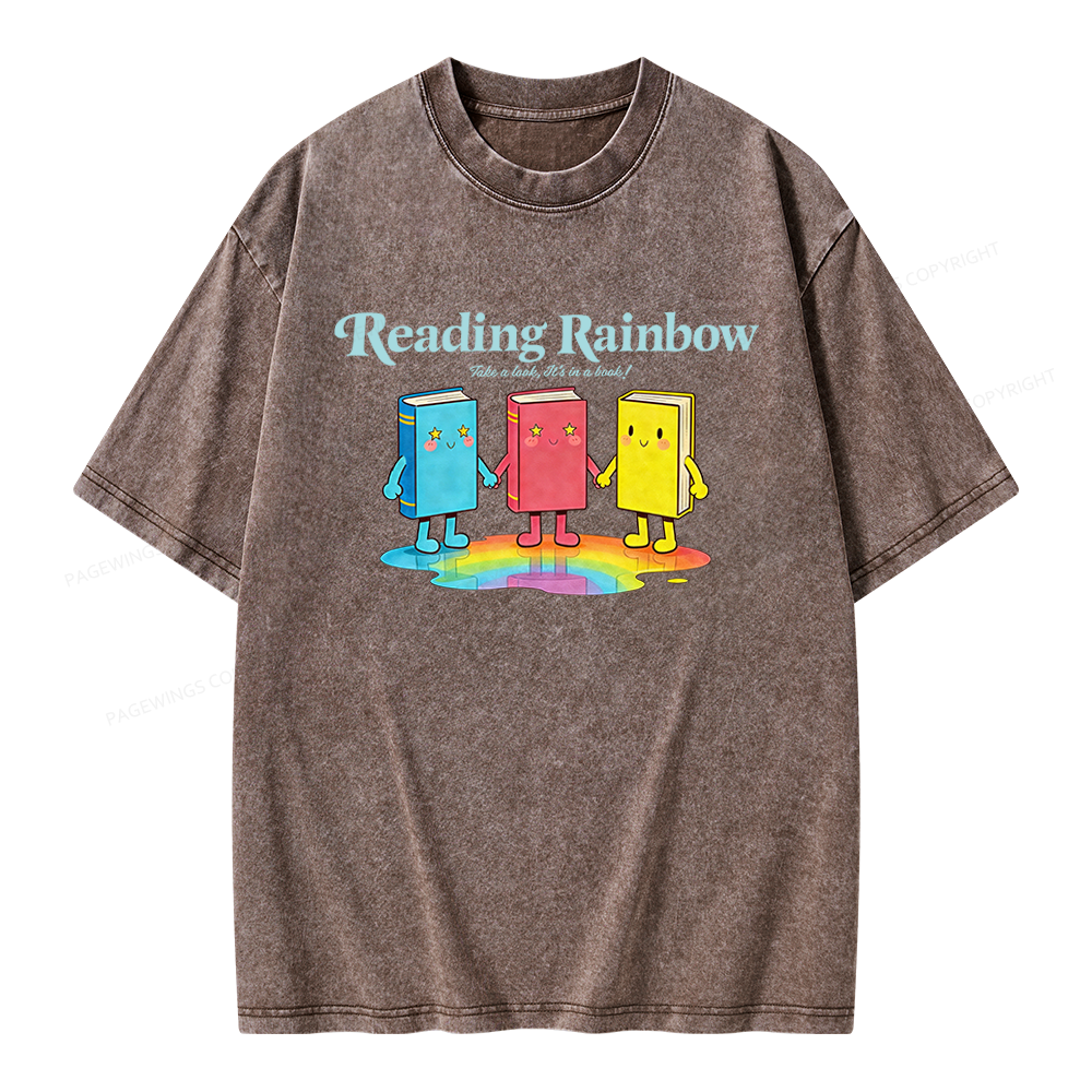 Pagewings Take A Look It's In A Book Unisex Washed T-shirt
