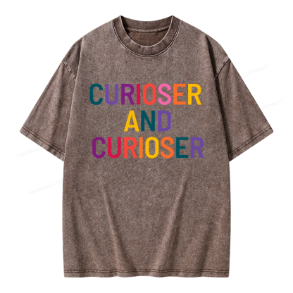 Pagewings Curioser Unisex Washed T-shirt