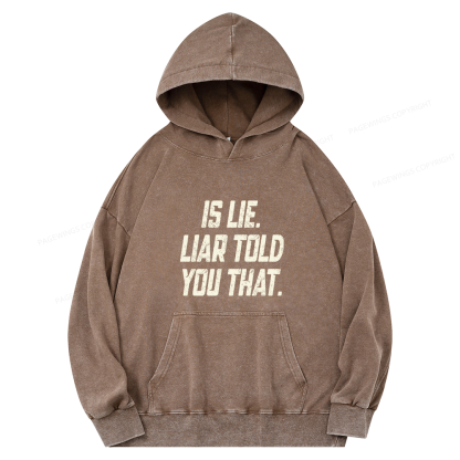 Pagewings Is Lie Liar Told You That Unisex Washed Hoodie
