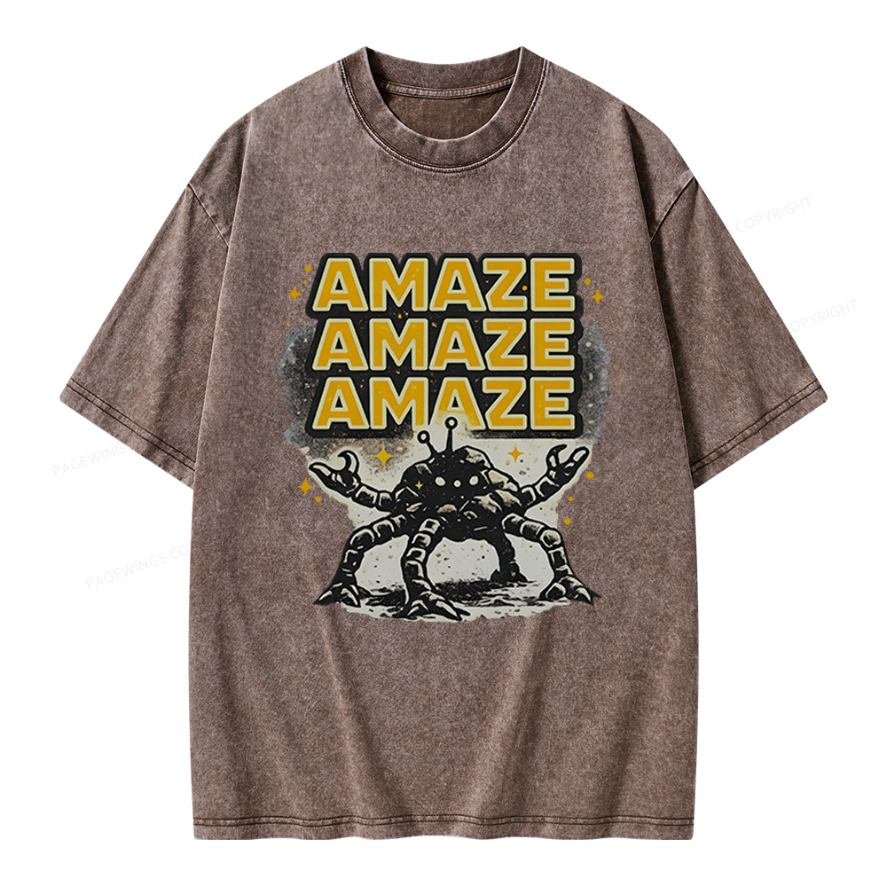 Pagewings Sci‑Fi Nerd Unisex Washed T-shirt