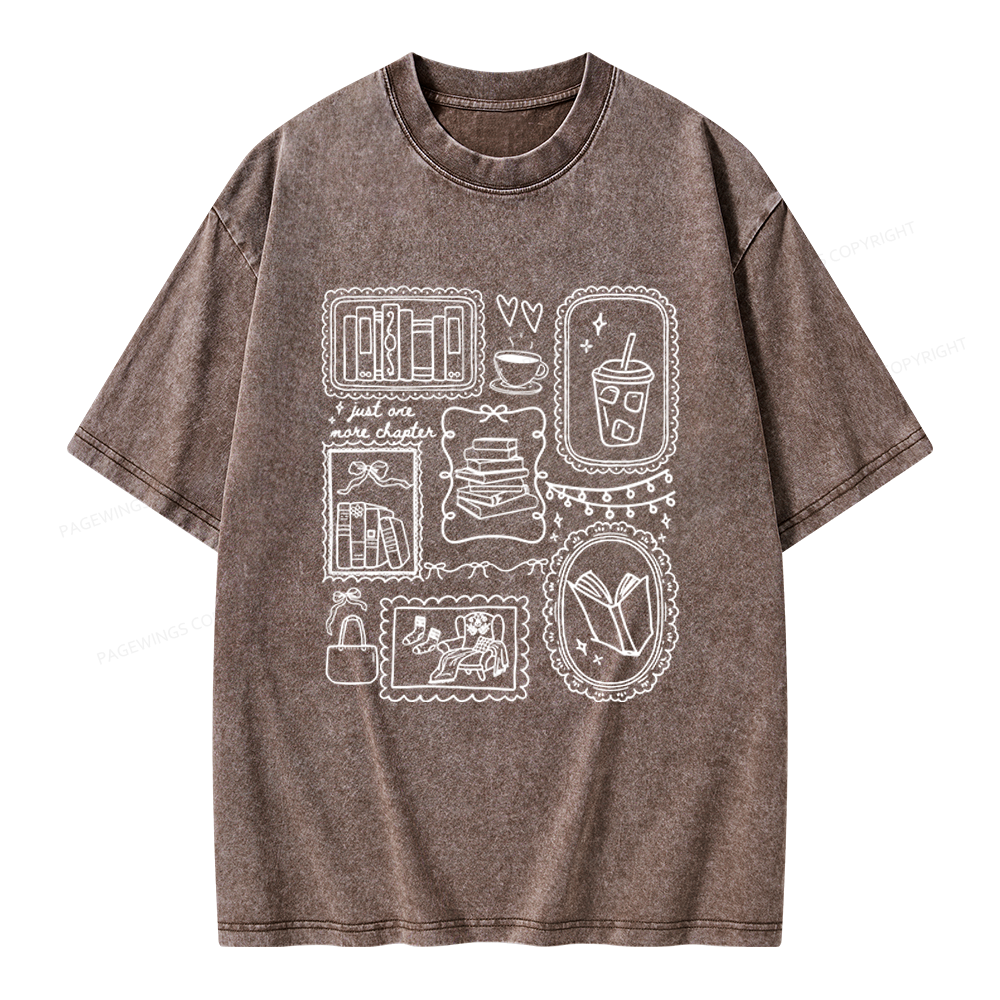Pagewings Book Lover Unisex Washed T-shirt