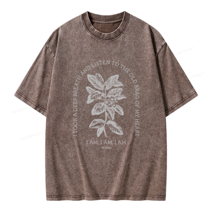 Pagewings Poet Bookish Unisex Washed T-shirt