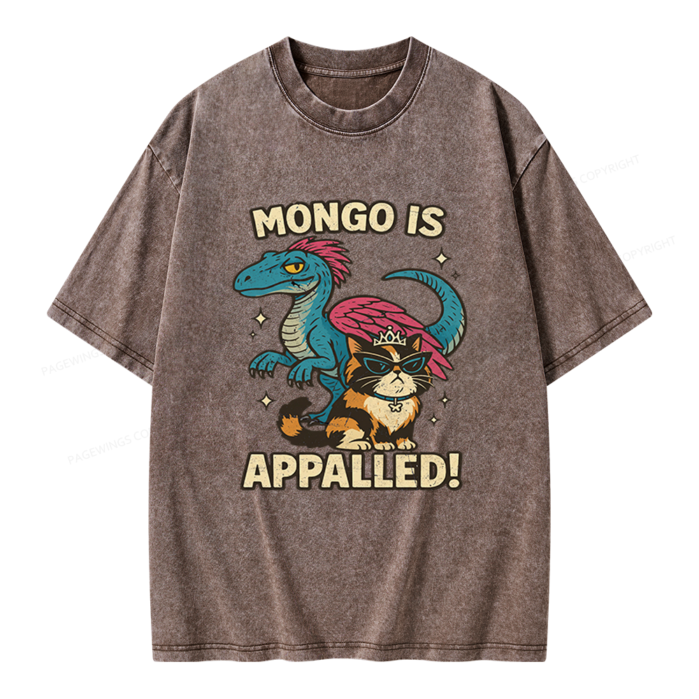 Pagewings Mongo Is Appalled Unisex Washed T-shirt