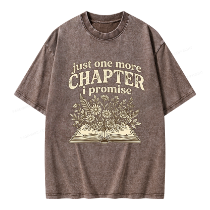 Pagewings Just One More Chapter I Promise Unisex Washed T-shirt