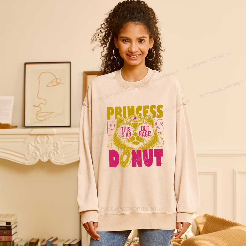 Pagewings This Is An Outrage Unisex Washed Sweatshirt