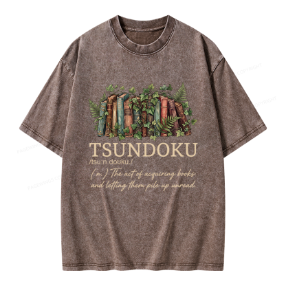 Pagewings Tsundoku Unisex Washed T-shirt
