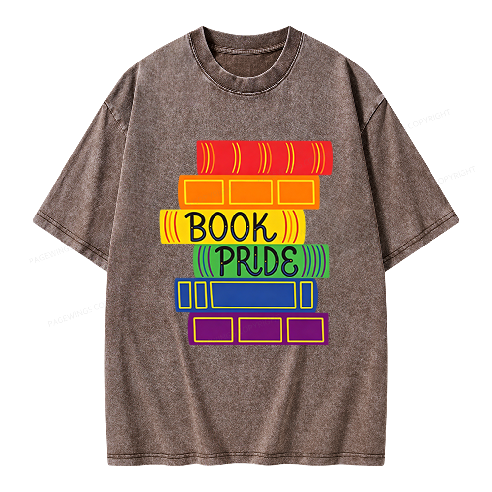 Pagewings Book Pride Unisex Washed T-shirt