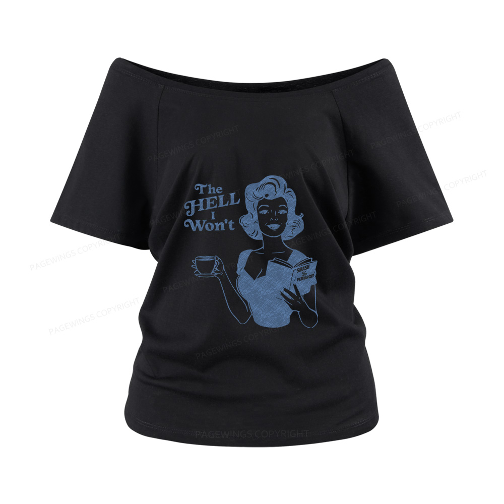 Pagewings Retro Women's Rights Women Off Shoulder T-shirts