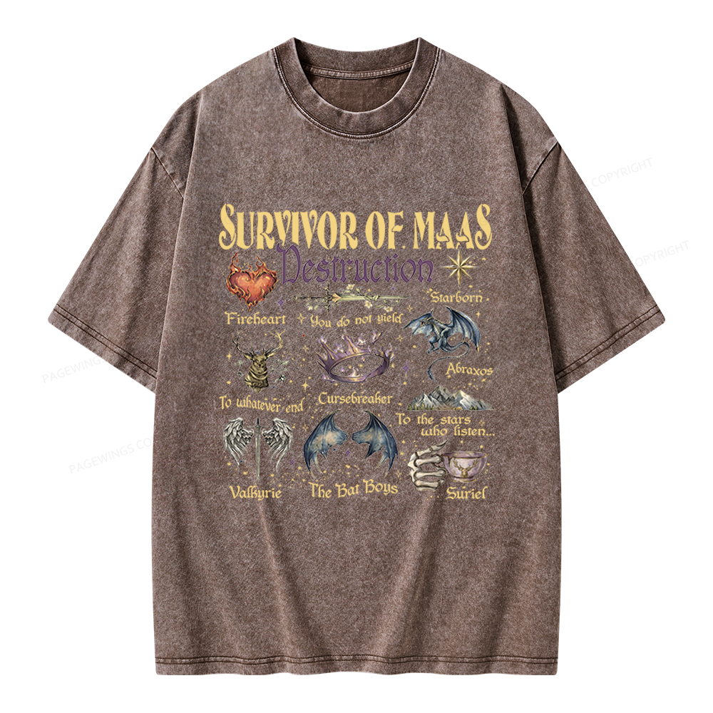 Pagewings Darkness Claim Us Unisex Washed T-shirt