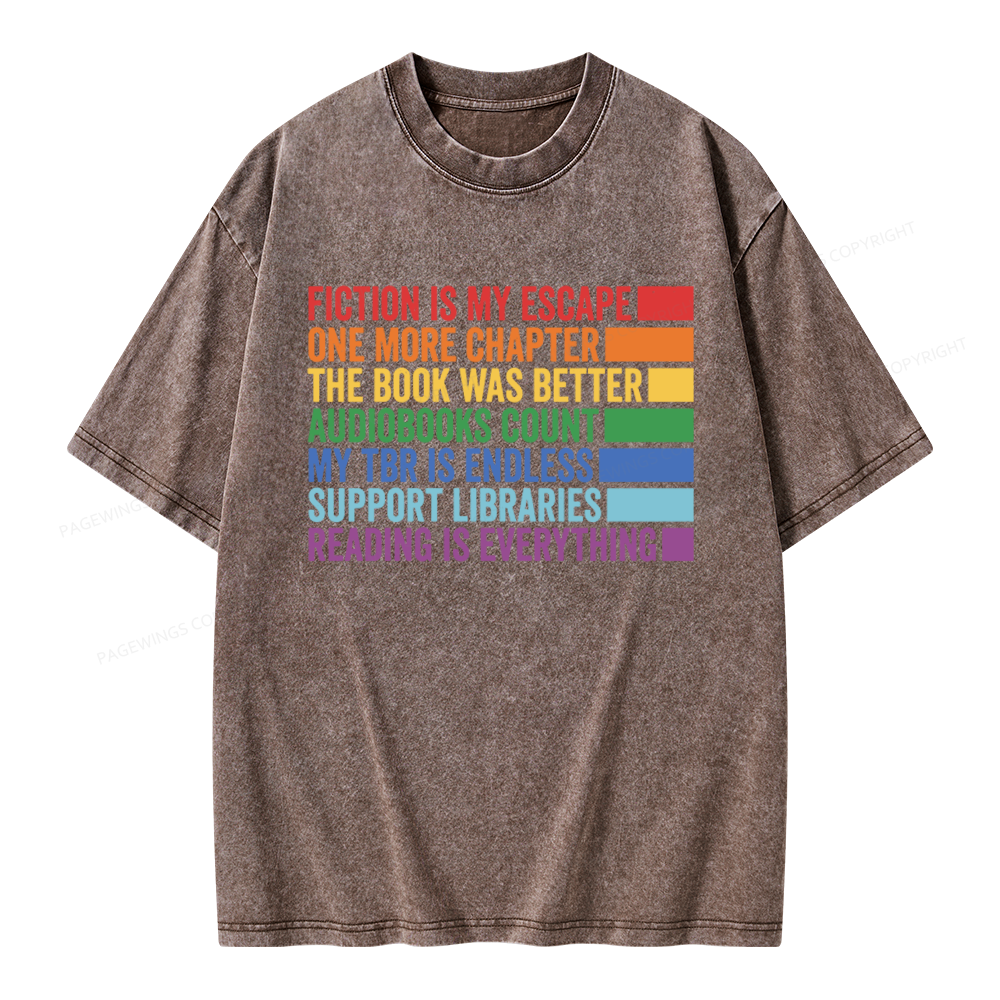 Pagewings One More Chapter Unisex Washed T-shirt