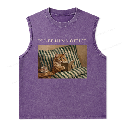 Pagewings Funny Book Lover Unisex Washed Tank Top