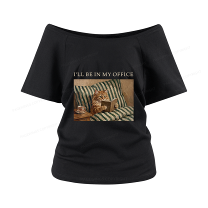 Pagewings Funny Book Lover Women Off Shoulder T-shirts