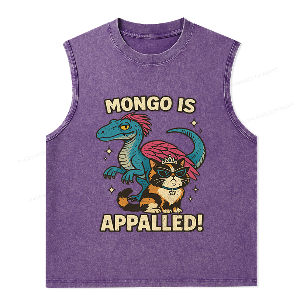 Pagewings Mongo Is Appalled Unisex Washed Tank Top
