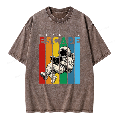 Pagewings Reality Escape Unisex Washed T-shirt