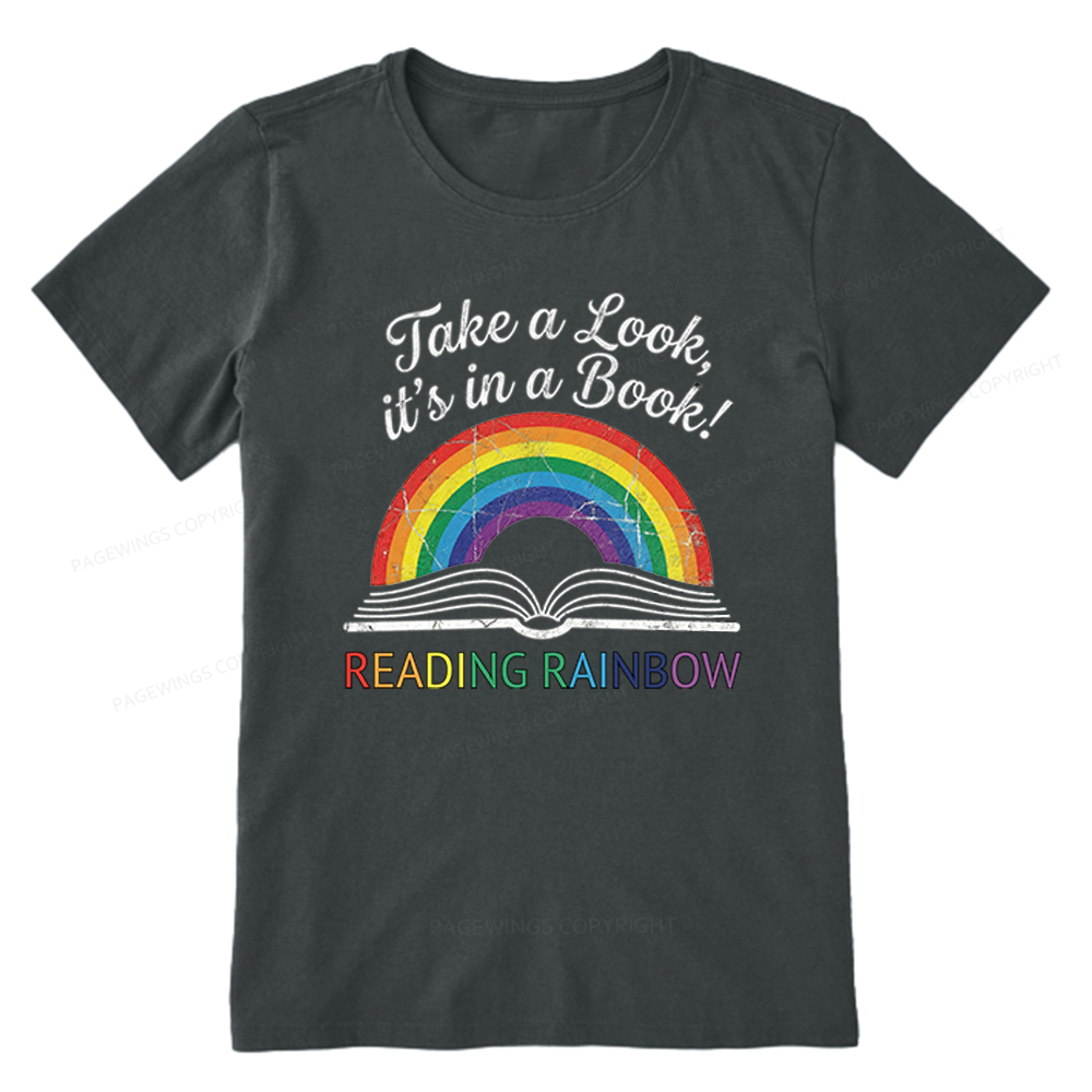 Pagewings Reading With Rainbow Unisex Classic T-shirt
