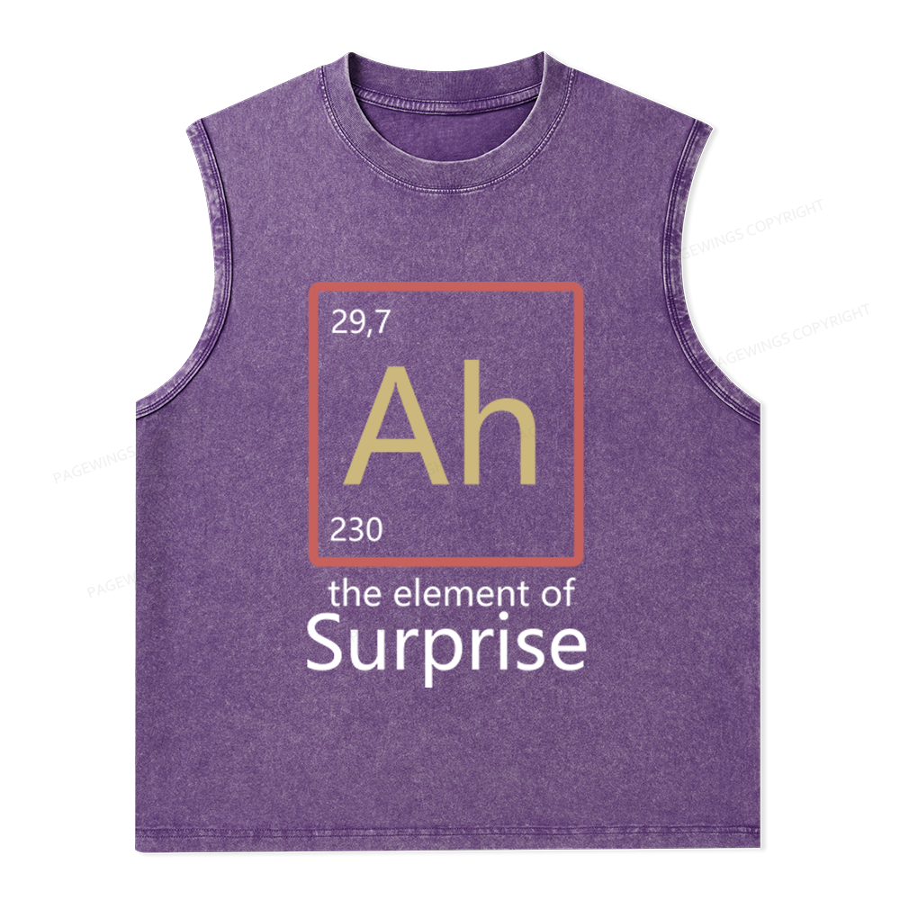 Pagewings The Element of Surprise Unisex Washed Tank Top