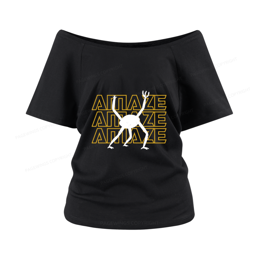 Pagewings Sci-Fi Book Lover Women Off Shoulder T-shirts