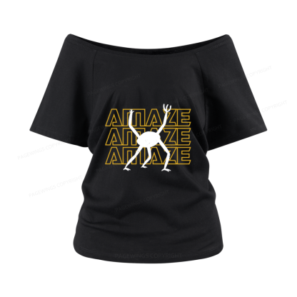 Pagewings Sci-Fi Book Lover Women Off Shoulder T-shirts