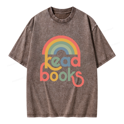 Pagewings Read Books Unisex Washed T-shirt
