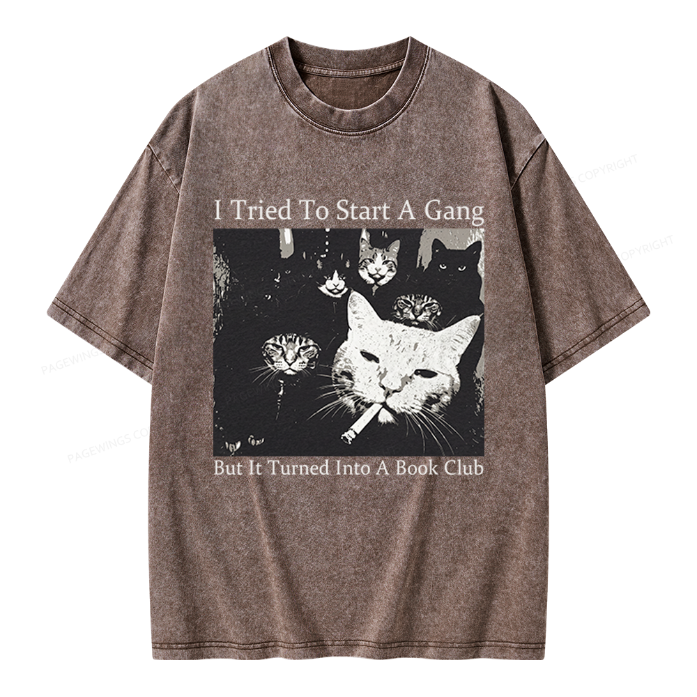 Pagewings Book Club Unisex Washed T-shirt