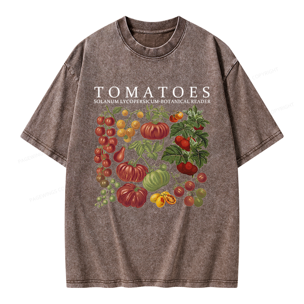 Pagewings Botanical Reader Unisex Washed T-shirt
