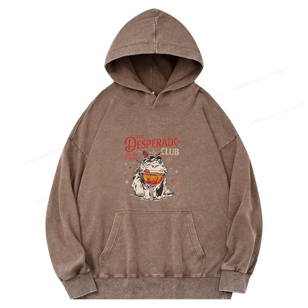 Pagewings Desperado Club Unisex Washed Hoodie