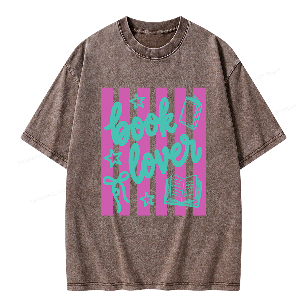Pagewings Book Lover Unisex Washed T-shirt