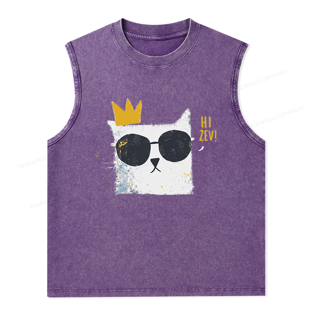 Pagewings Princess Donut Unisex Washed Tank Top