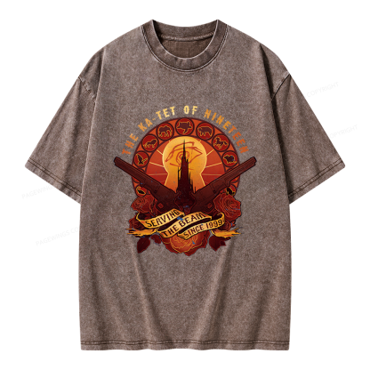 Pagewings Fantasy Novel Lover Bookish Unisex Washed T-shirt