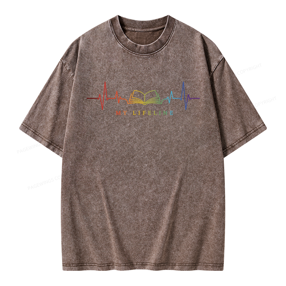 Pagewings Lifeline Unisex Washed T-shirt