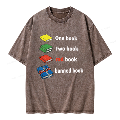 Pagewings Banned Book Unisex Washed T-shirt